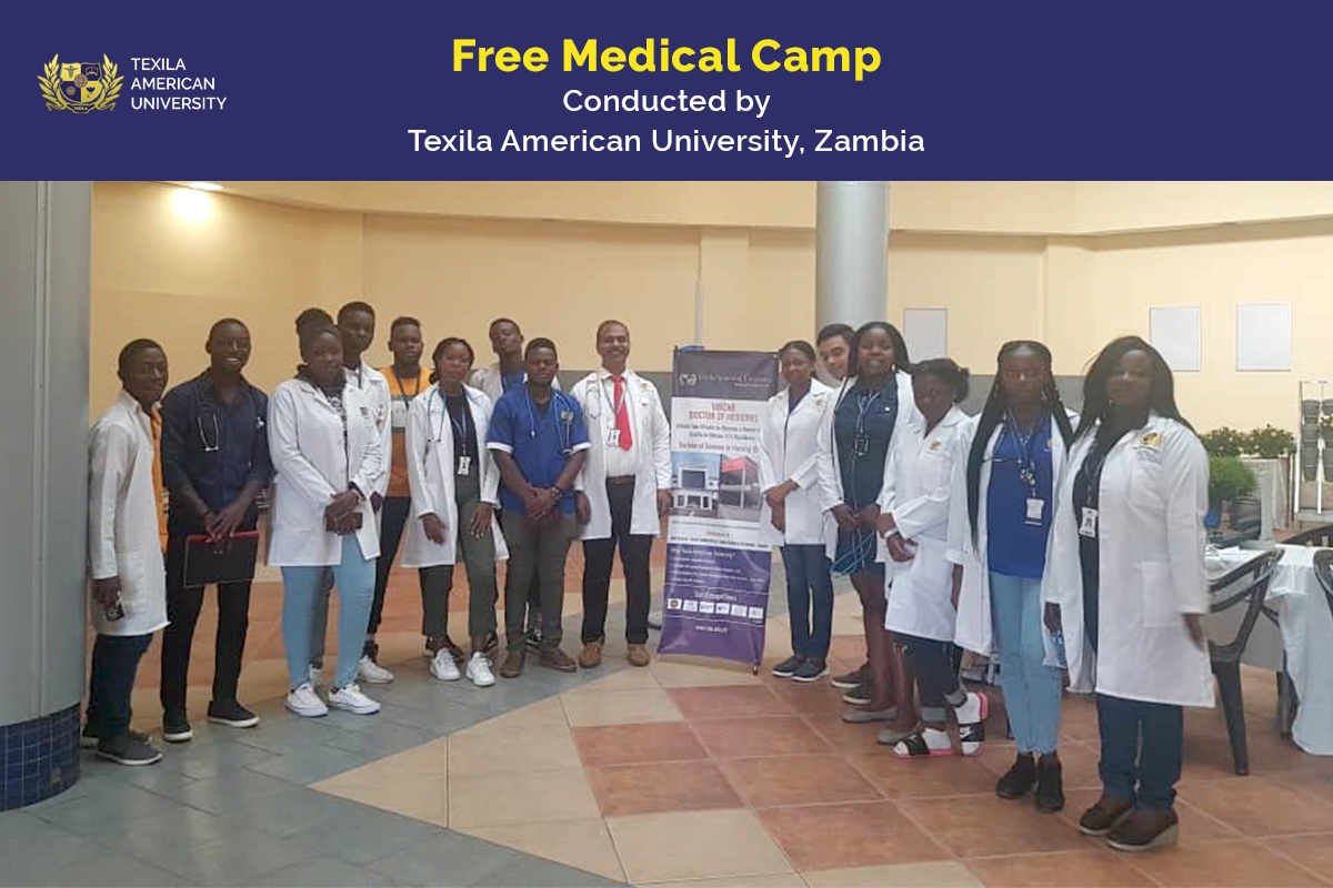 A Free Medical Camp Conducted By Texila American University